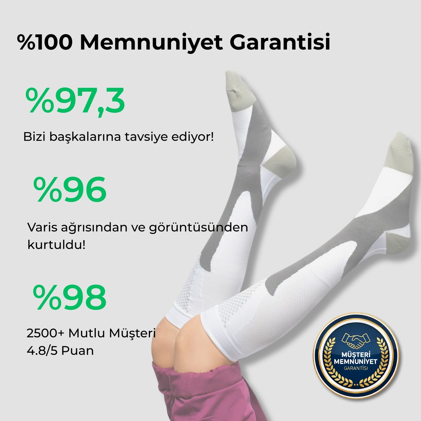 Feedenze 3'lü Etki Varis Çorabı