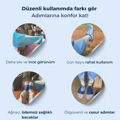 Feedenze 3'lü Etki Varis Çorabı