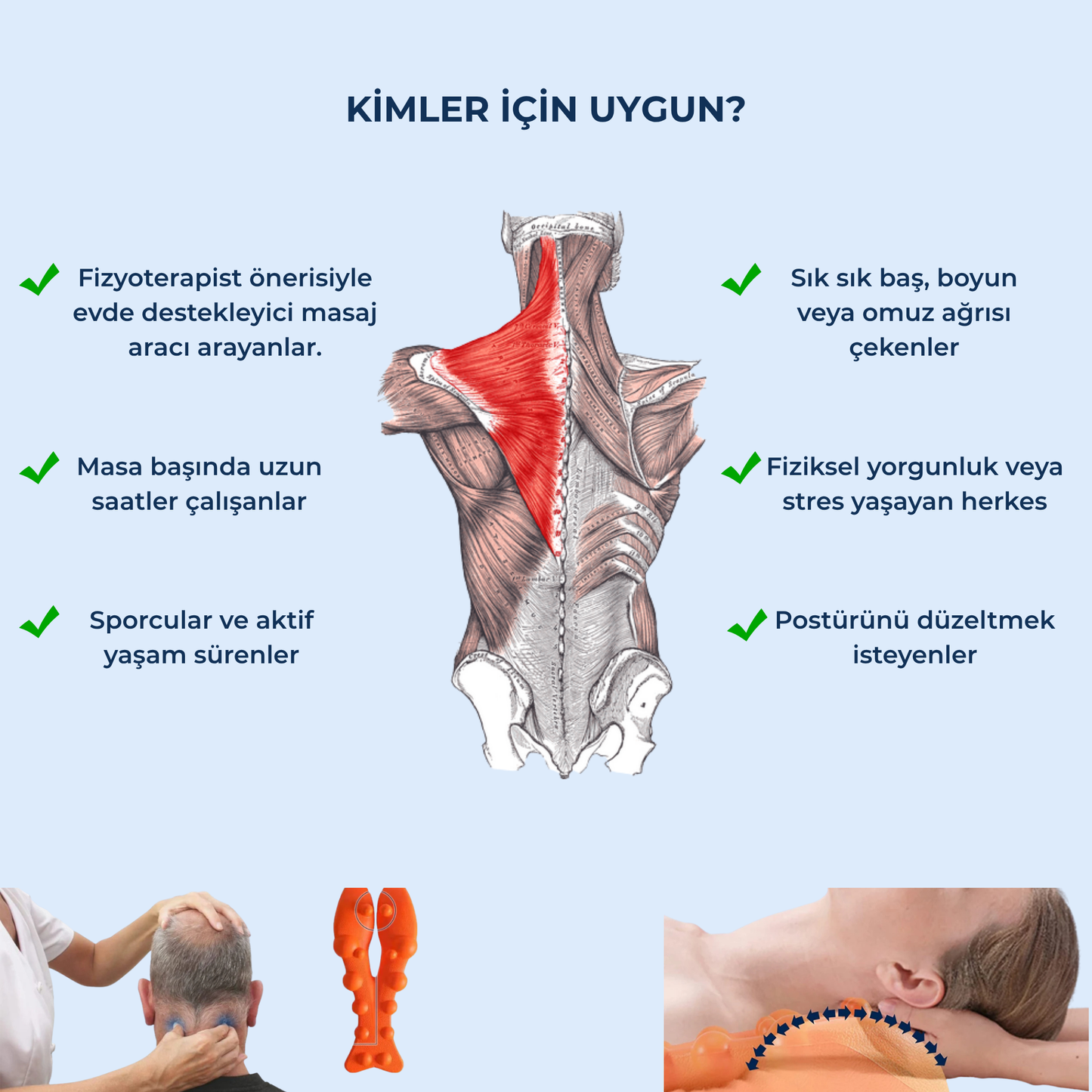 Evde Masör Rahatlığı - Boyun, Sırt ve Baş Ağrılarından Kurtulun